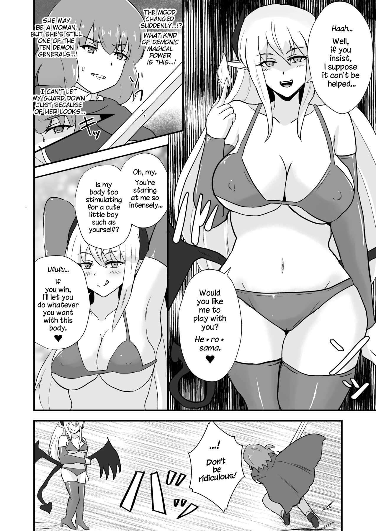 Hentai Manga Comic-The Hero is Defeated by a Succubus Oneesan.-Read-4